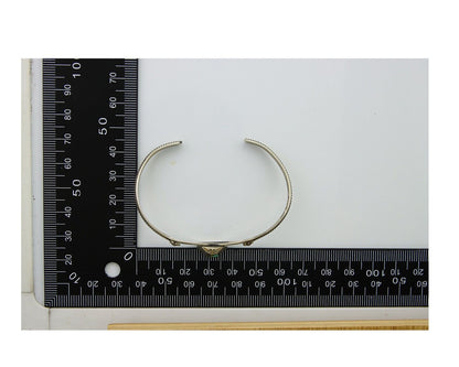 Navajo Cuff Bracelet 925 Silver Turquoise Cuff Native American Artist C.80's