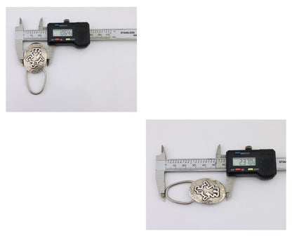 Navajo Warrior Key Chain .925 Silver Handmade Artist Signed Richard Begay C.80s