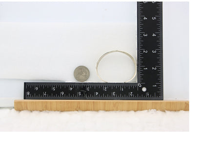 Navajo Cuff Bracelet Sterling Silver & Gold Vintage Signed RL