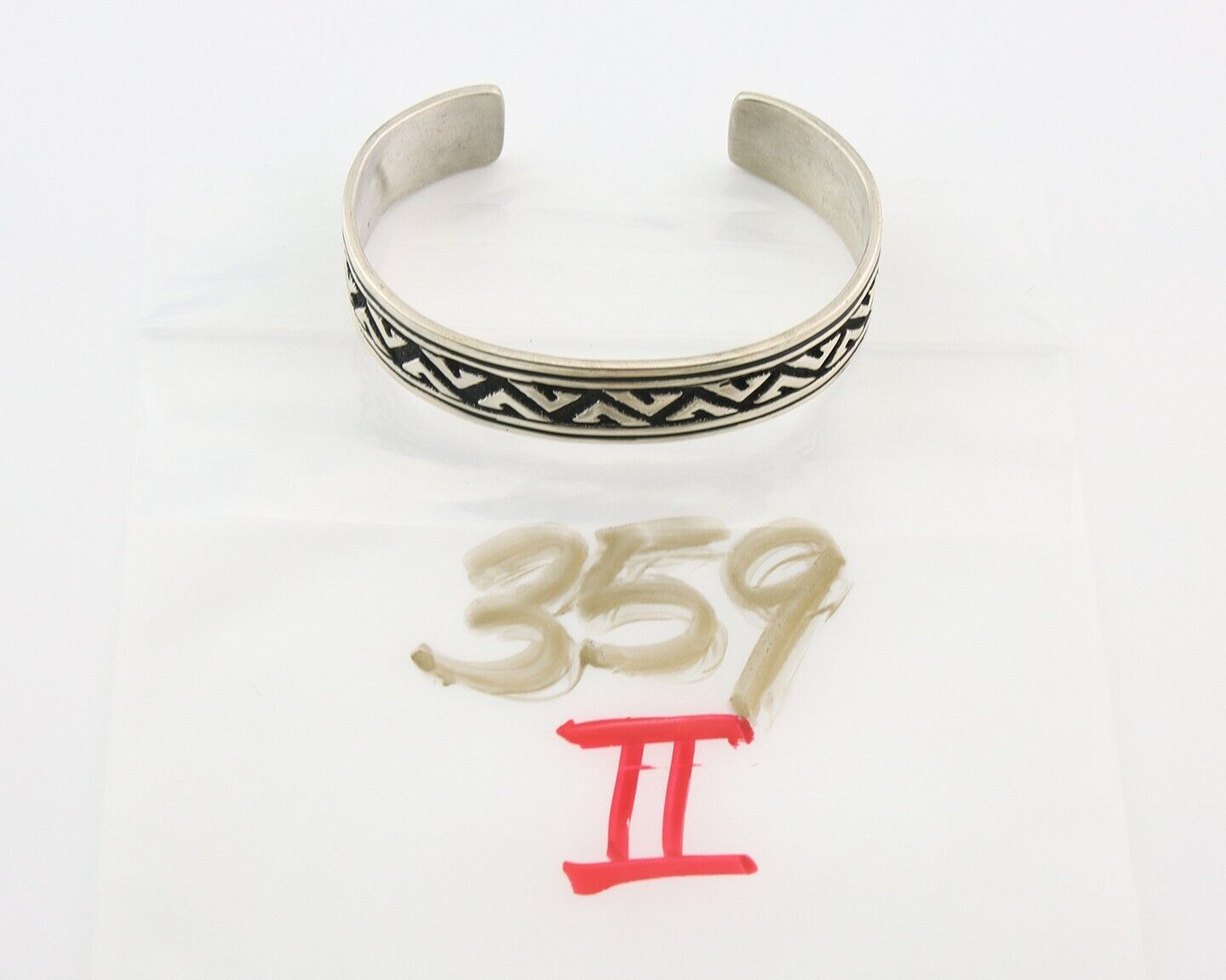 Navajo Bracelet 925 Silver Artist Signed Thomas Singer Cuff Made in the 1980's