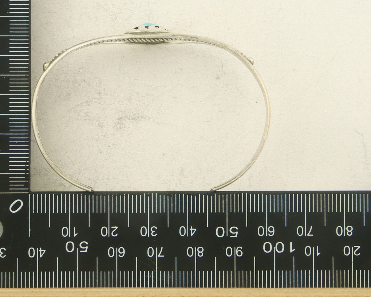 Navajo Bracelet 925 Silver Handmade Animal Claw Cuff Native American Artist C80s