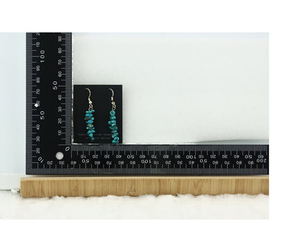 Navajo Earrings Sterling Silver Turquoise Dangle Vintage Authentic