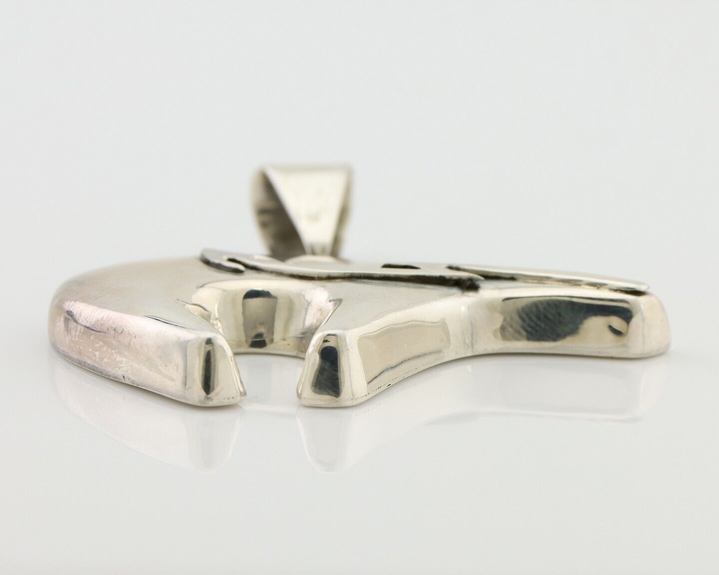 Navajo Spirit Bear Pendant 925 Sterling Silver Native Artist C.80's