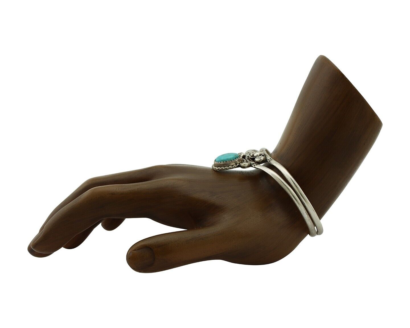 Navajo Bracelet 925 Silver Kingman Turquoise Artist Native American C.80's