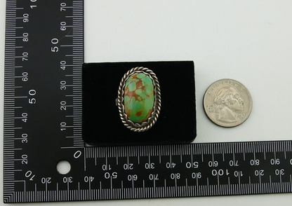 Navajo Ring 925 Silver Turquoise Artist Signed Sunset C.80's