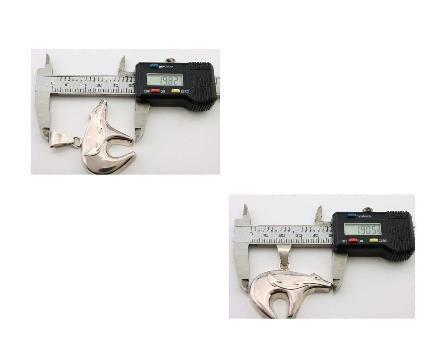 Navajo Spirit Bear Pendant 925 Sterling Silver Native C C.80's