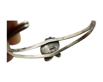 Navajo Slave Bracelet 925 Silver Arizona Turquoise Native American Artist C.80's