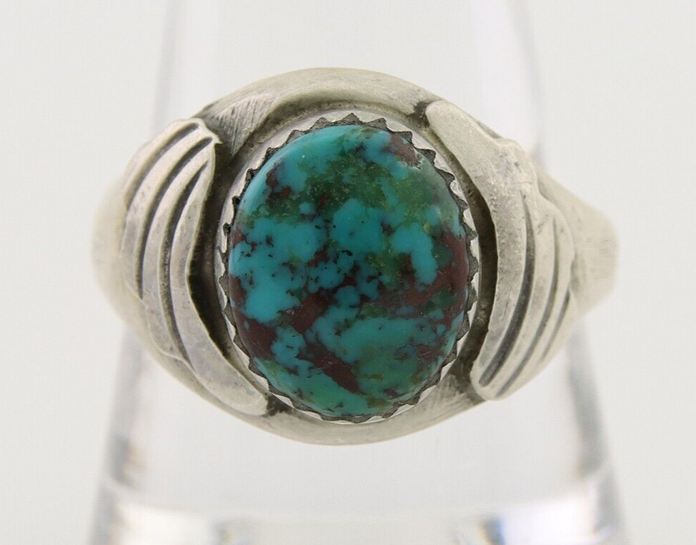 Navajo Ring 925 Silver Turquoise Turpen's Pawn Vault Artist Native C.80's