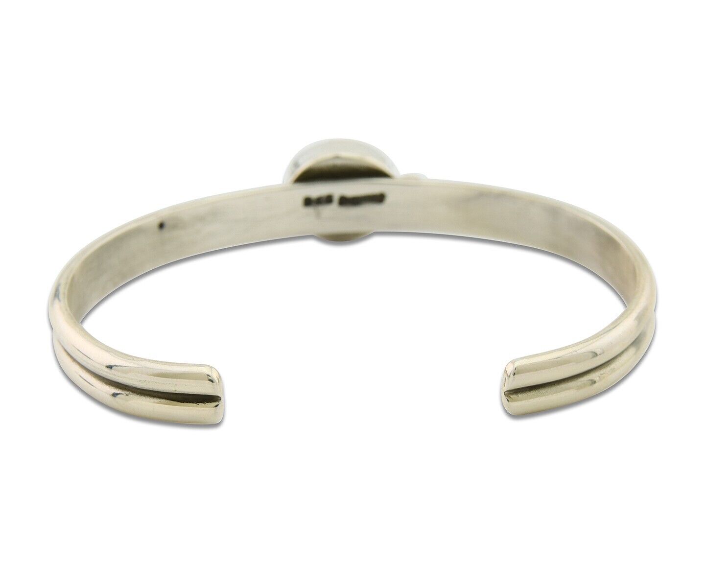 Navajo Bracelet 925 Silver Turquoise Cuff Native American Artist C.80's