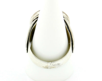Navajo Artist Montoya Handmade Stamped Natural Onyx .925 Silver Ring