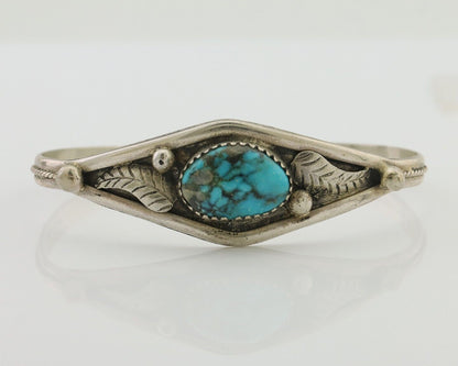 Navajo Handmade Bracelet 925 Silver Arizona Turquoise Native American C.80's