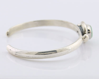 Navajo Bracelet 925 Silver Natural Turquoise Native American Artist C.80's