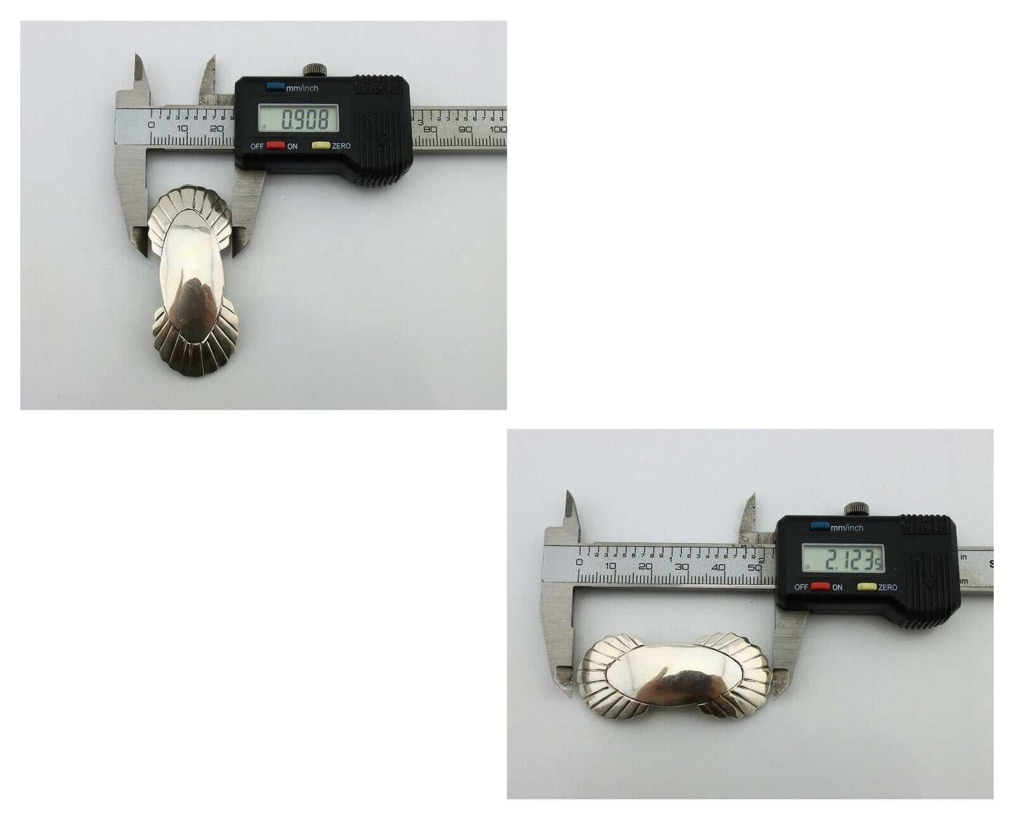 Women's Navajo Hair Clip Hand Stamped 925 Silver Artist Signed C Montoya C.80's