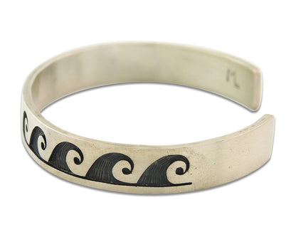 Vintage Hopi Bracelet 925 Silver Signed Effie Tawahongva & ML Authentic