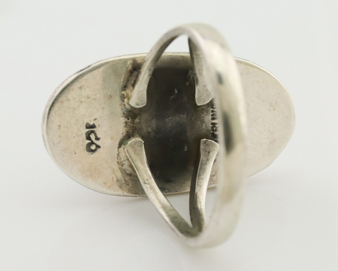 Navajo Ring 925 Silver Natural Blue Turquoise Native American Artist C.80's