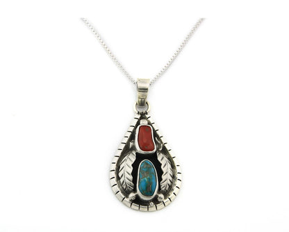 Navajo Necklace Sterling Authentic Gemstone Traditional Signed Teepee