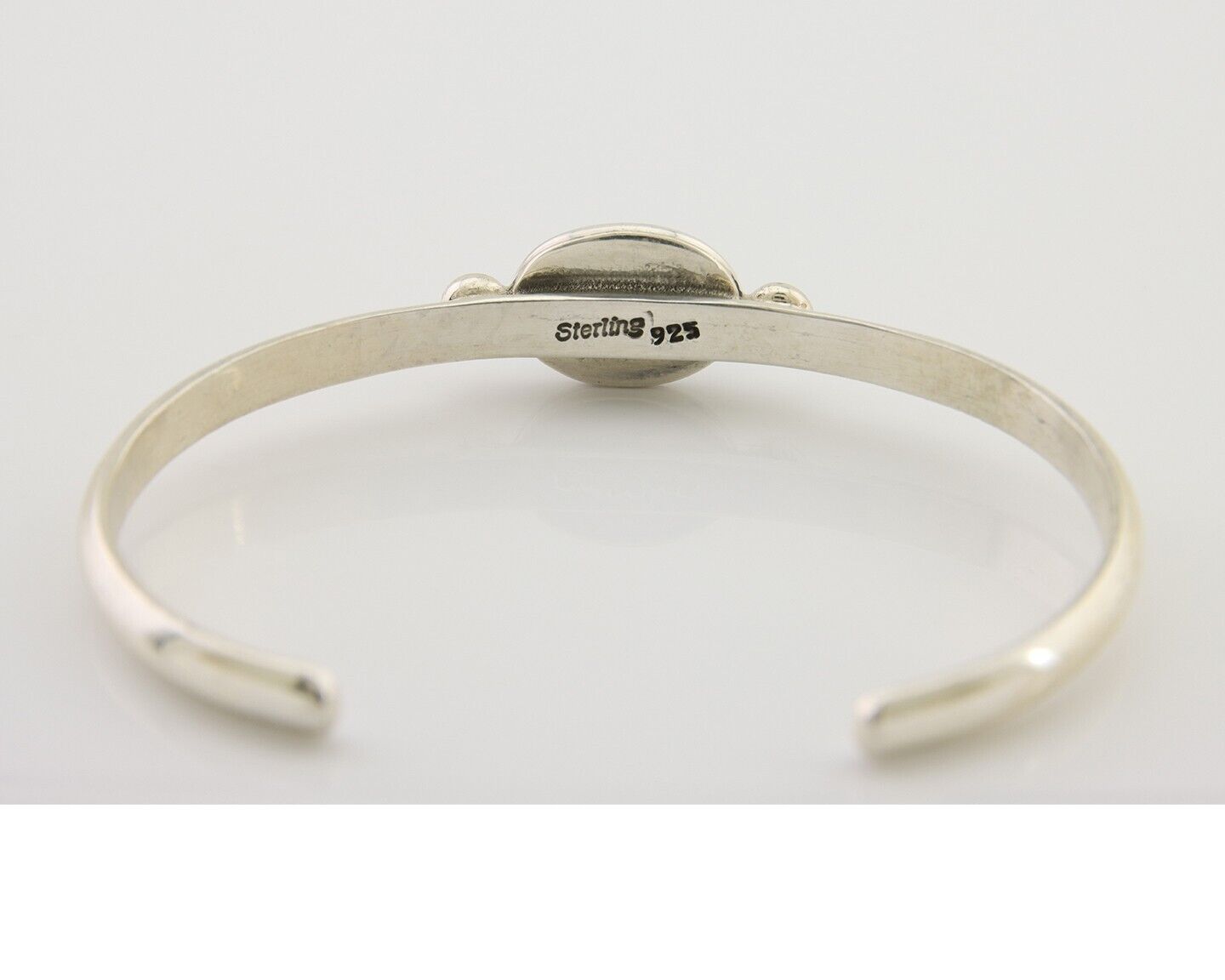 Navajo Kingman Turquoise Bracelet 925 Silver Artist Native American C.80's