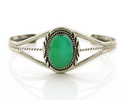 Navajo Cuff Bracelet 925 Sterling Silver Turquoise Vintage Handmade