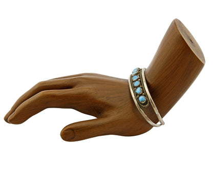 Older Navajo Irvin Chee Turquoise .925 SOLID Silver Handmade Cuff