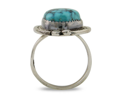 Navajo Handmade Ring 925 Silver Turquoise Native American Artist C.80's
