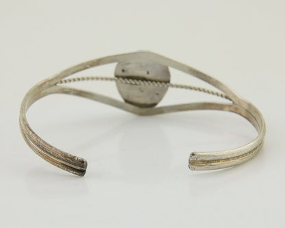 Navajo Paw Bracelet 925 Silver Blue Turquoise Native American Artist C.80's