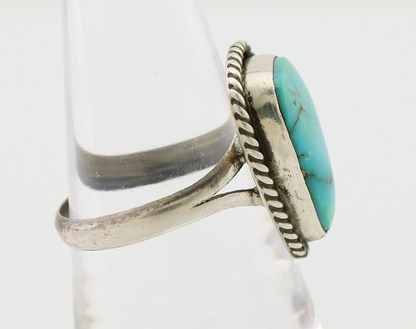 Navajo Handmade Ring 925 Silver Turquoise Native American Artist C.80's