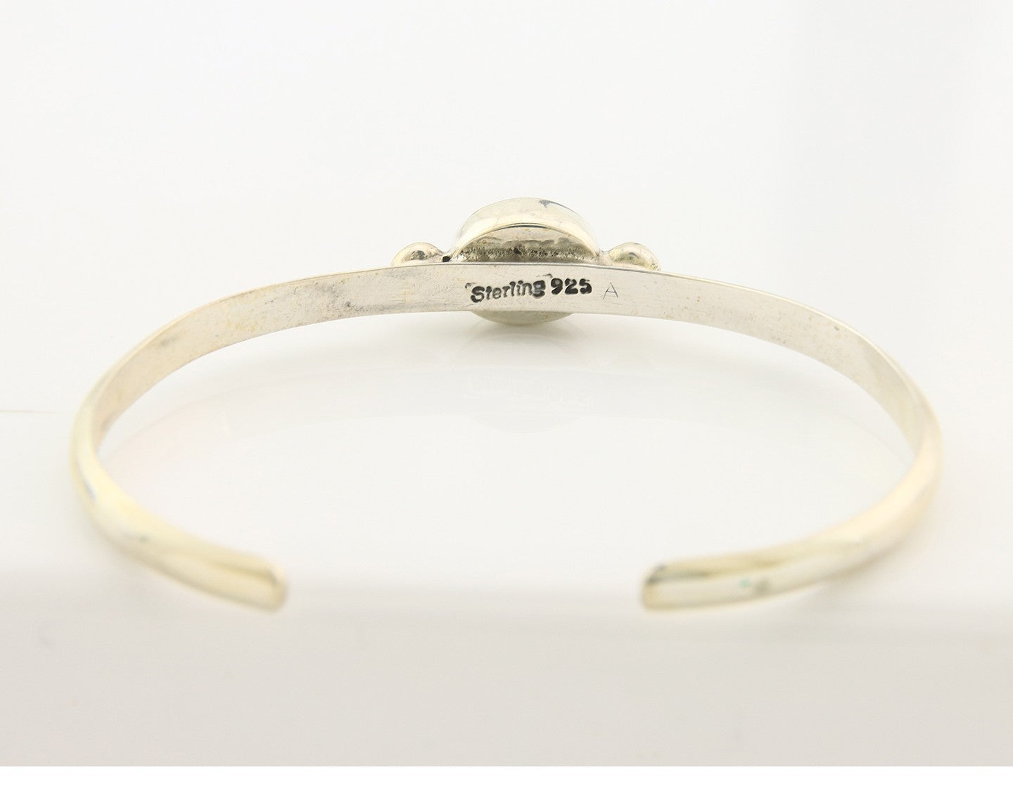 Navajo Cuff Bracelet Sterling Silver Natural Mined MOP Native Artist