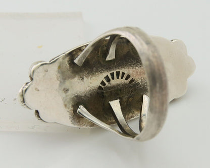 Navajo Ring 925 Silver Turquoise Artist Signed Sunrise C.80's