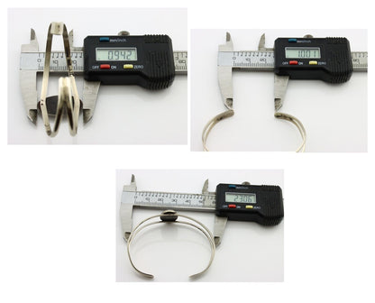 Navajo Bracelet 925 Silver Kingman Turquoise Artist Signed IJC C.80's