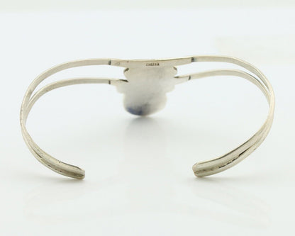 Navajo Bracelet 925 Silver Kingman Turquoise Artist Native American C.80's