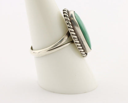 Navajo Ring 925 Silver Kingman Turquoise Artist Signed M Montoya C.80's