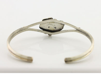 Navajo Handmade Bracelet 925 Silver Natural Blue Turquoise Native American C80s