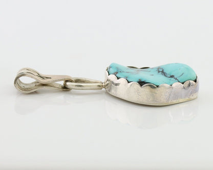 Navajo Necklace Pendant 925 Silver Turquoise Artist Tony Guerro C.80's