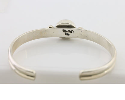 Navajo Cuff Bracelet 925 Silver Natural Blue Turquoise Native American C.80's