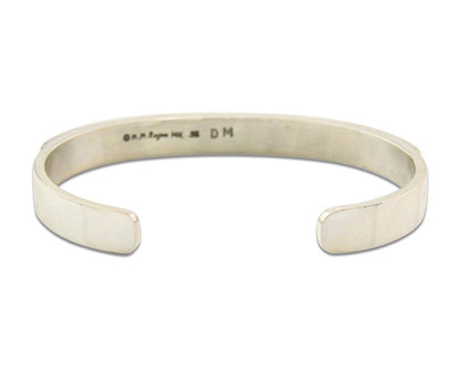 Navajo Bracelet 925 Silver & 14k Gold Signed MM Rogers C.80's