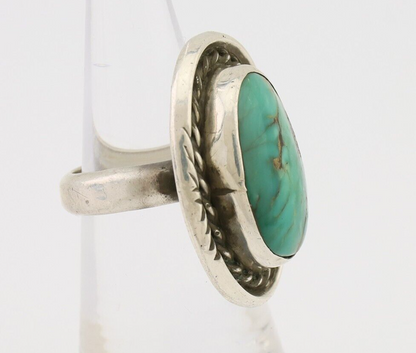 Navajo Handmade Ring 925 Silver Turquoise Native American Artist C.80's