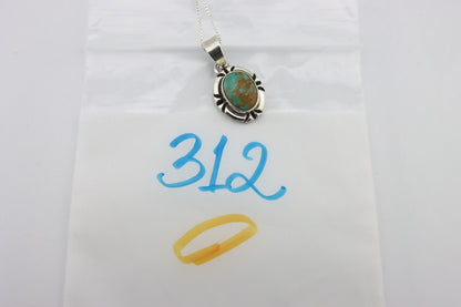 Navajo Necklace 925 Silver Arizona Turquoise Handmade Signed Gecko C.90's