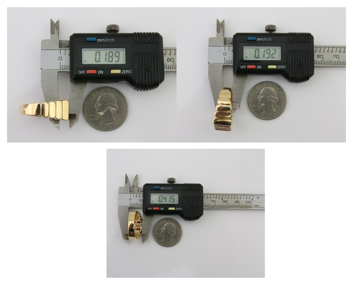 Men Natural Diamond & Ruby Ring 14k Solid Yellow Gold Size 9.75