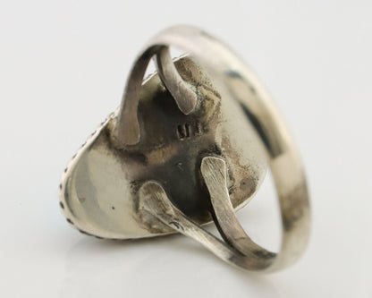 Navajo Handmade Ring 925 Silver Turquoise Native American Artist C.80's