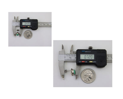 Navajo Earrings 925 Silver Turquoise Native American Artist C.80's