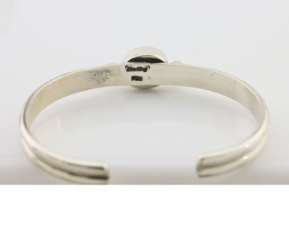 Navajo Cuff Bracelet 925 Silver Natural Blue Turquoise Native American C.80's