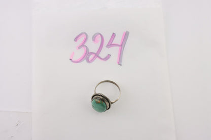 Navajo Handmade Ring 925 Silver Turquoise Native American Artist C.80's