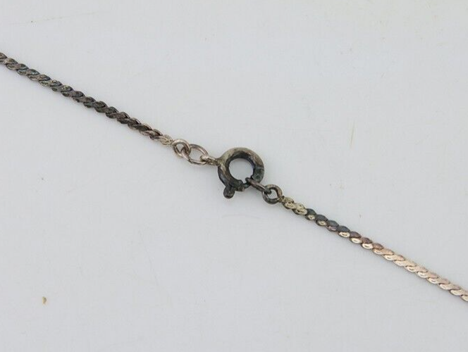 Navajo Necklace 925 Silver Natural Blue Turquoise Artist Tony Guerro C.80's