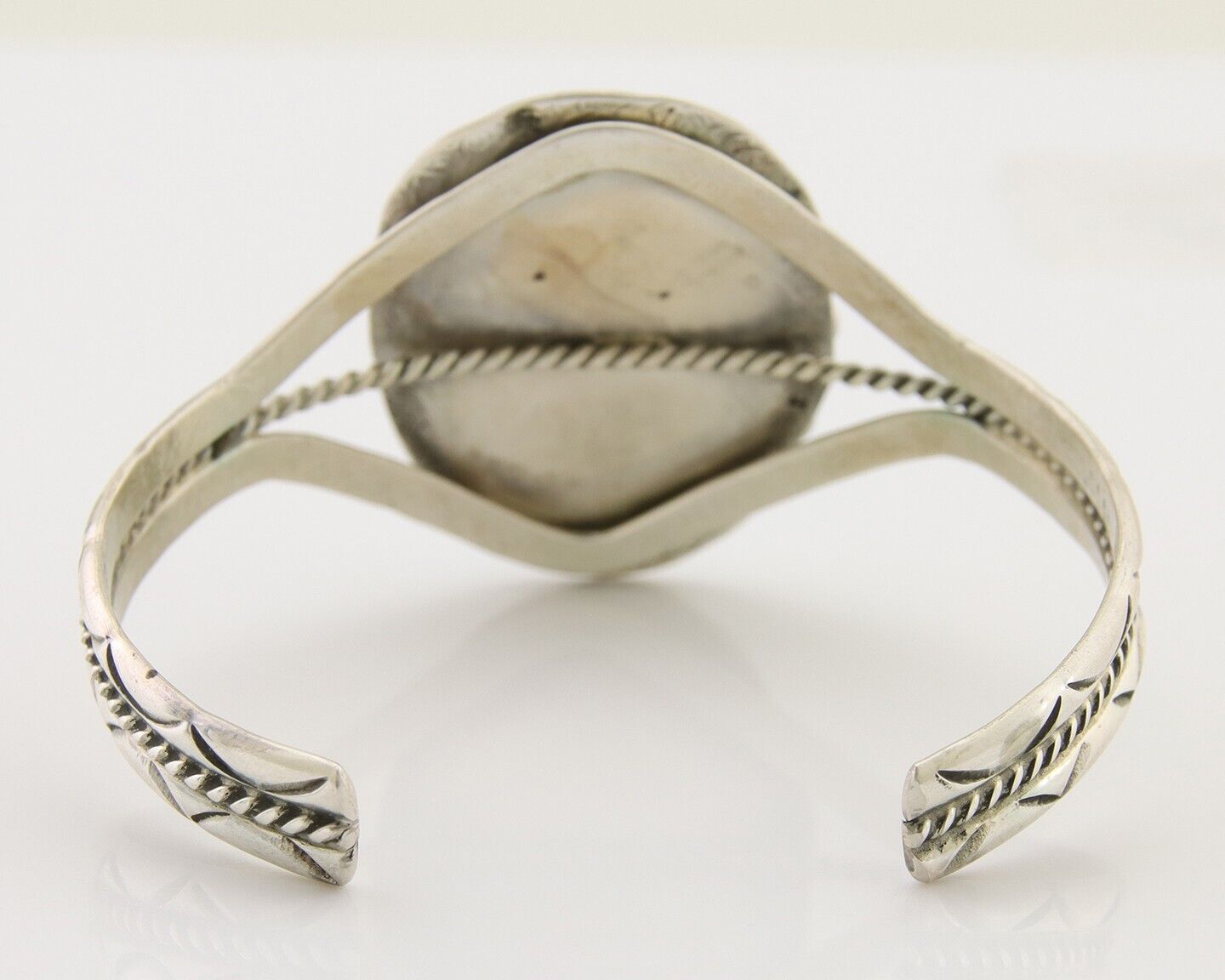 Navajo Morenci Turquoise Bracelet 925 Silver Artist Native American C.80's