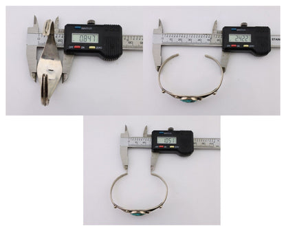 Navajo Handmade Bracelet 925 Silver Arizona Turquoise Native American C.80's