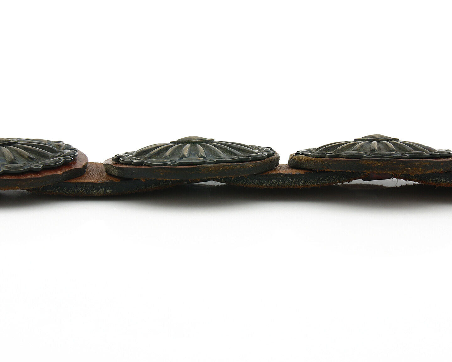 Navajo Concho Belt .925 Silver Handmade Signed Artist D Reeves C.80's