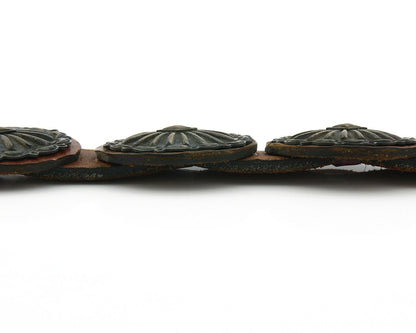 Navajo Concho Belt .925 Silver Handmade Signed Artist D Reeves C.80's