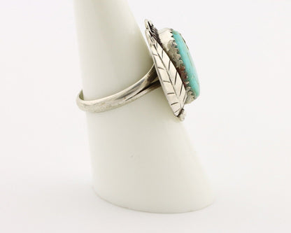 Navajo Handmade Ring 925 Silver Turquoise Native American Artist C.80's