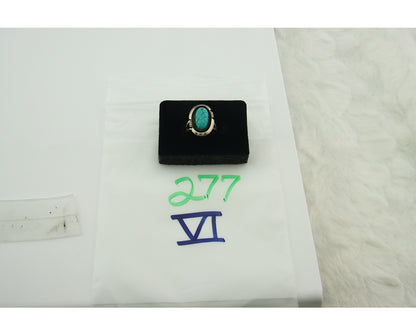 Vintage Navajo Ring 925 Sterling Silver Authentic Turquoise Handmade Size 6.5