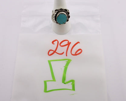 Navajo Handmade Ring 925 Silver Turquoise Native American Artist C.80's
